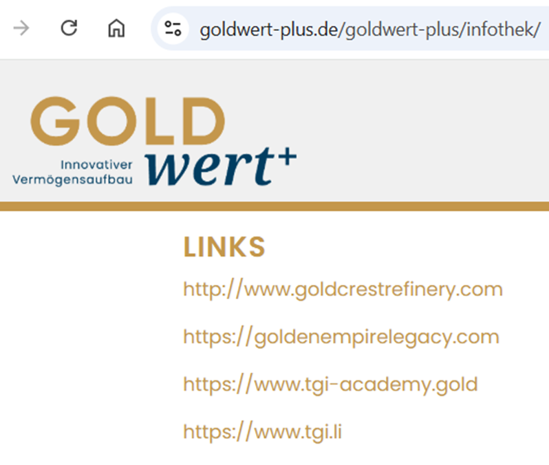 www goldwert plus de Infothek 4 Links