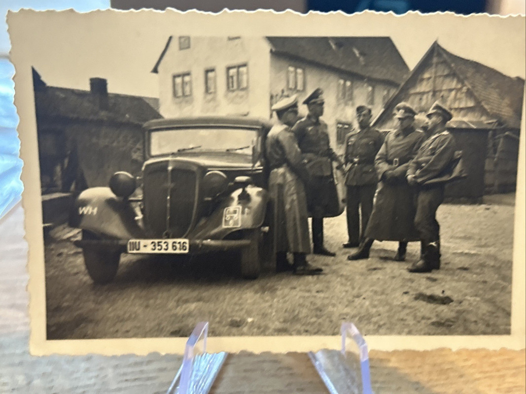 Foto Wk2 Wehrmacht Fahrzeug Lkw Pkw Auto Soldat Front Kampf (1)