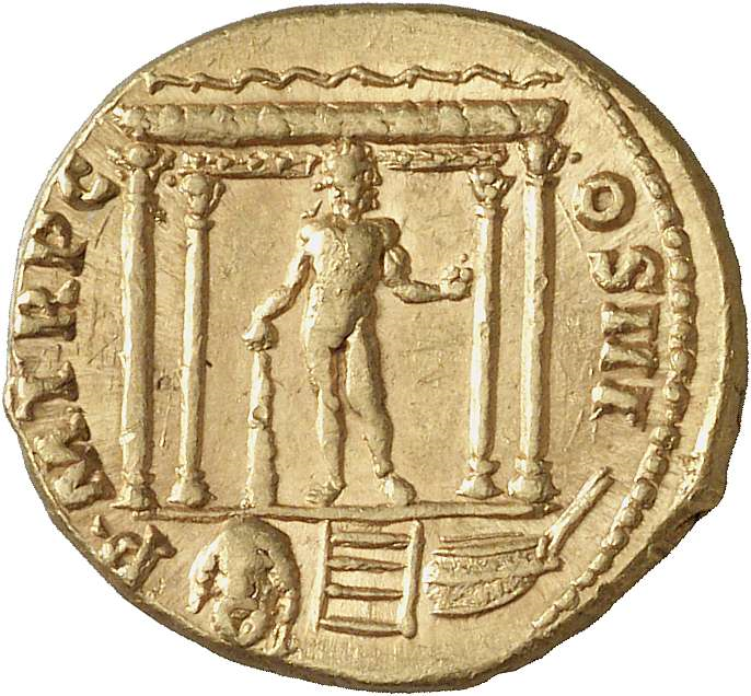 Glosario de monedas romanas. TEMPLO DE HÉRCULES. 2