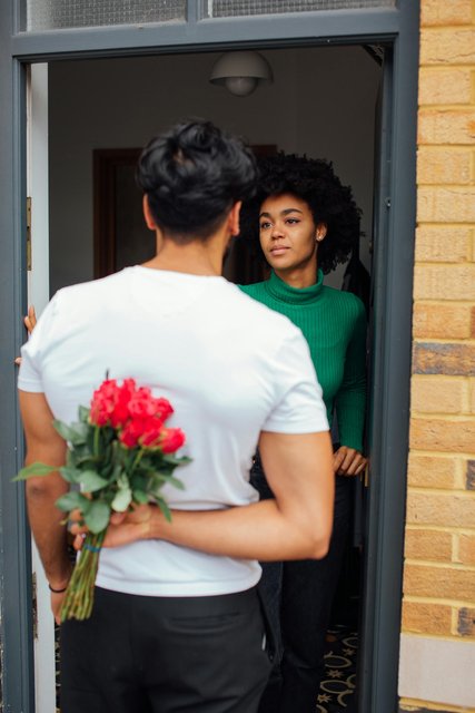 a man love bombing a woman