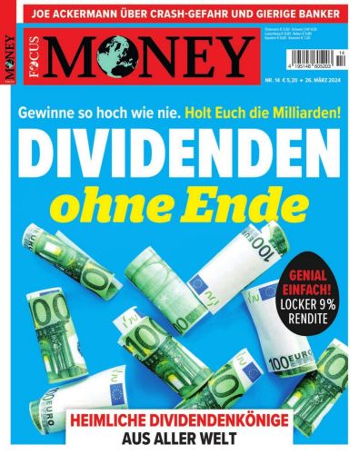 Cover: Focus Money Finanzmagazin No 14 vom 26  M&auml;rz 2024