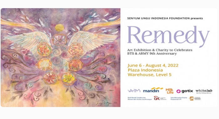 Pameran BTS di Indonesia bertajuk 'REMEDY' berlangsung pada 6 Juni - 4 Agustus 2022 di Plaza Indonesia.