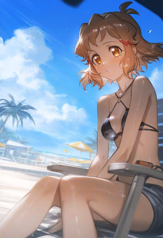 1girl, {{tachibana hibiki (symphogear)}}, {{kobayashi ritz (artist)}}, {{reoen ( s-3574351251