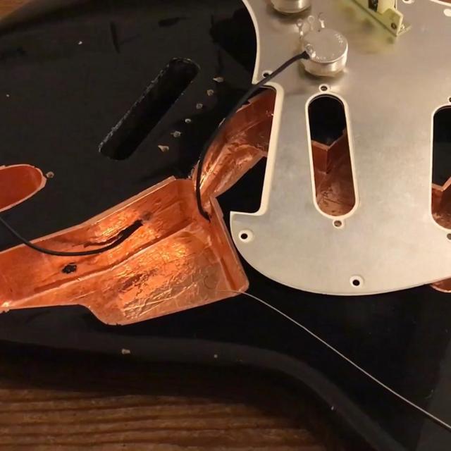 guitar copper shielding - how to shield an electric guitar