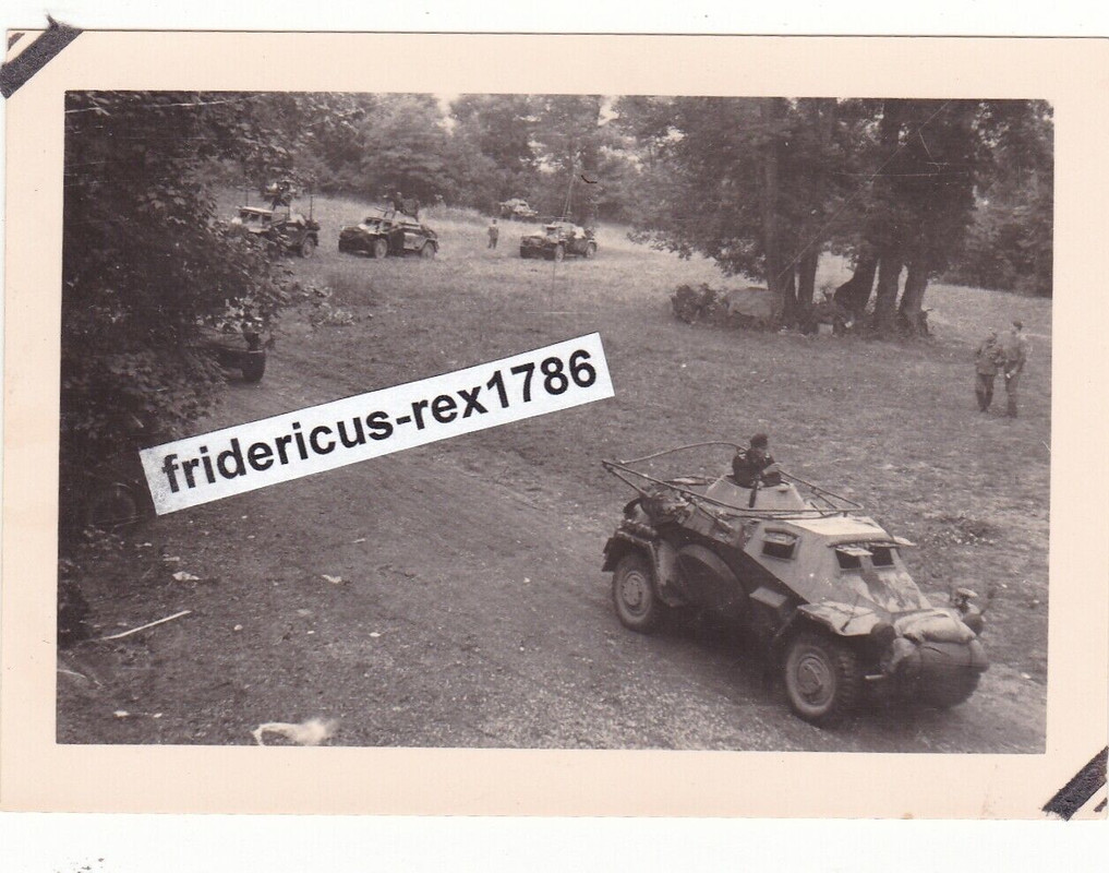 Foto Westfront Panzer Spähwagen Sd.Kfz. 223 Kolonnenfahrt Blitzk