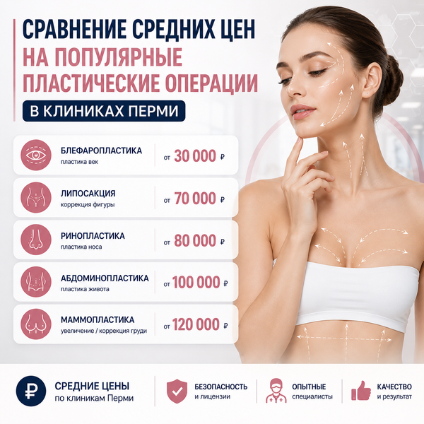цены на пластическую хирургию в Перми