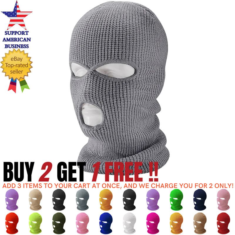 Image ski mask 3 hole winter balaclava