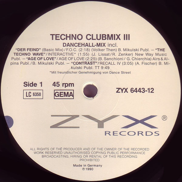 28/10/2023 - Techno Clubmix III (Vinyl, 12", Partially Mixed)(ZYX Records – ZYX 6443-12)  1990 Varios-Techno-Club-Mix-III-4