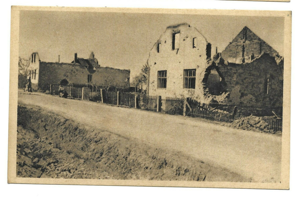 WW2 WÜSTPOHLOM  VELKÁ POLOM - ZERSTÖRTE STADT.