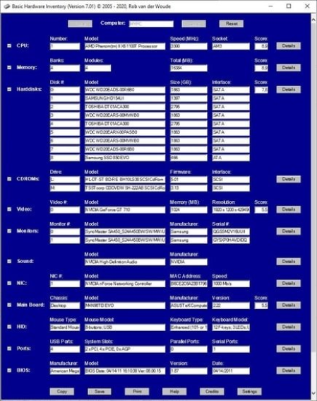 Basic Hardware Inventory 7.08