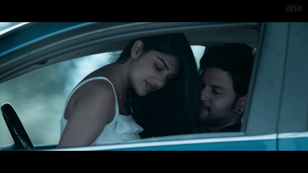 Supritha Naidu Romantic Car Kissing Seduction with Exotic Choco Glow