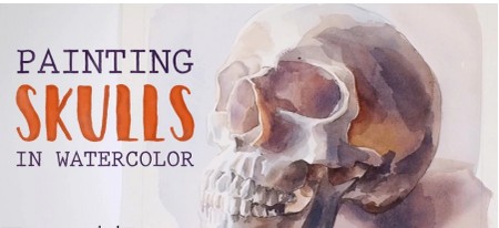 Painting Skulls in Watercolor
