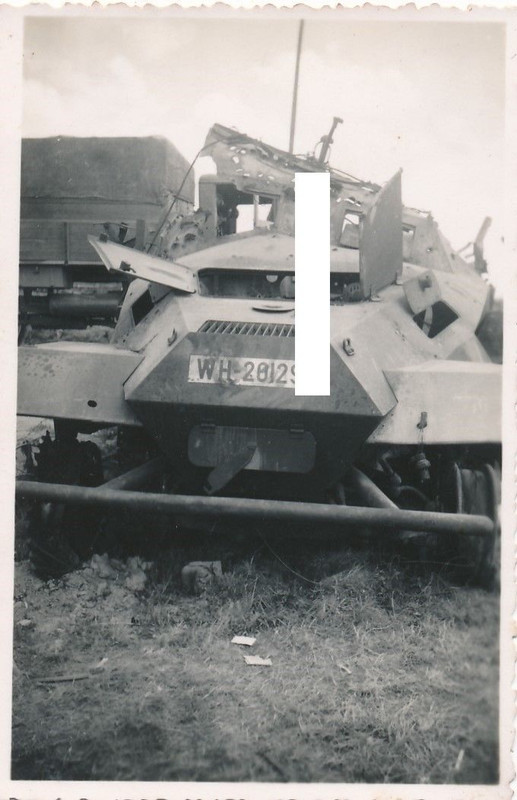 Halbkette Schützen Panzer SdKfz 251 Nummernschild defekt