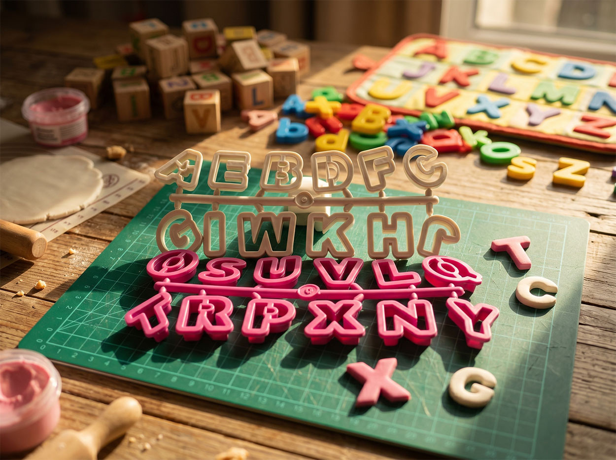 cortador de abecedario letras para tortas pastel