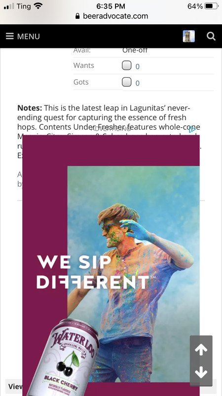 Ad blocks BA content