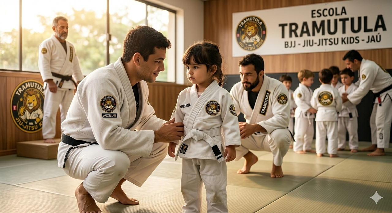 Paz para os pais, cuidado para os pequenos: Por que a Monitoria Constante é o segredo da Tramutula BJJ