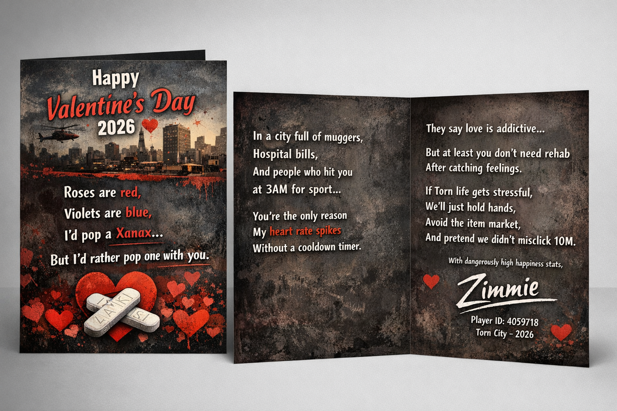 Torn Val s Day card