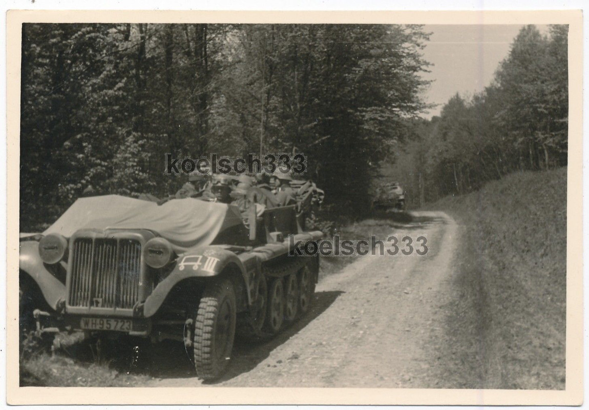Foto Panzer Halbkette Schützenpanzer 1. Pz. Div.