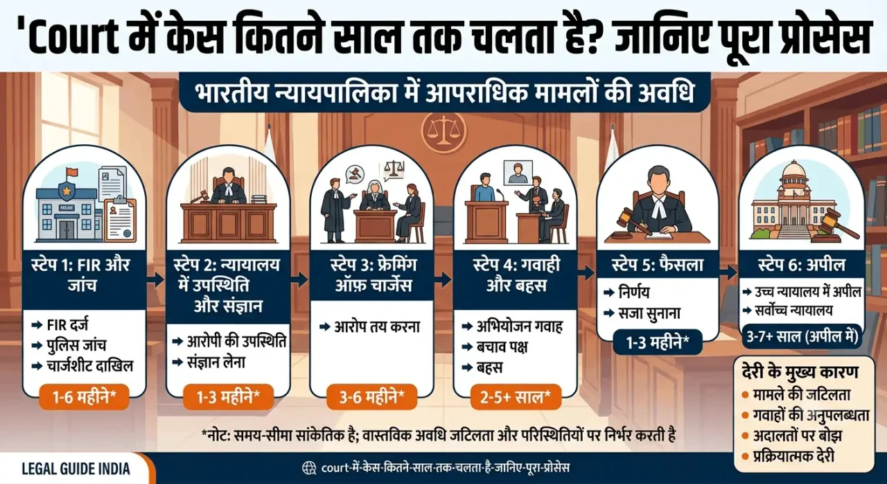 Court में केस कितने साल तक चलता है? जानिए पूरा Process