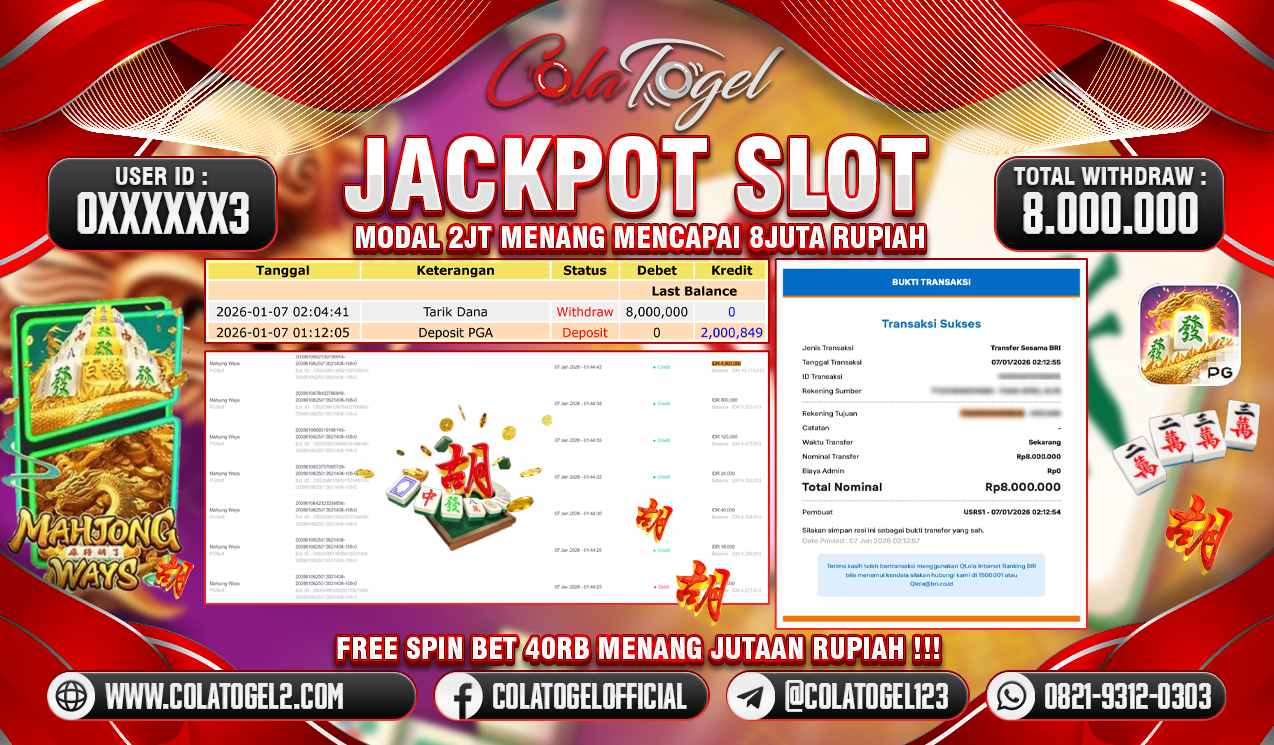 JACKPOT SLOT GACOR!!