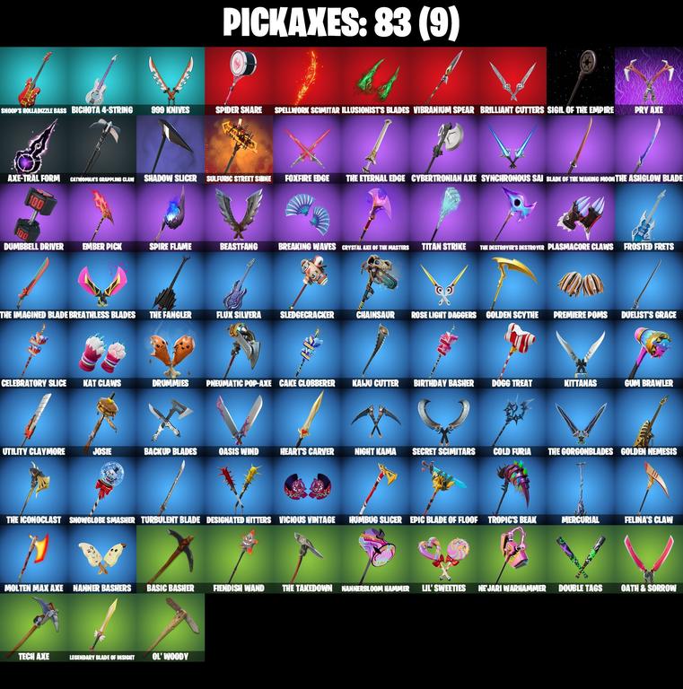 pickaxes comp