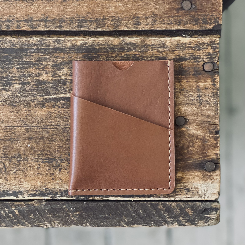 Hunter Leather Minimalistic Credit Card Holder Men Wallet Slim Front Pocket  Thin 