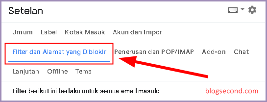 Cara Melepas Pemblokiran pada Suatu Alamat Email