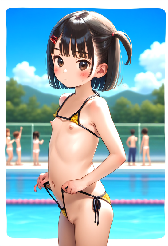 120175415_p7 loli, elementary school student, elementary school girl ⁄ プール開き - なかよし界隈