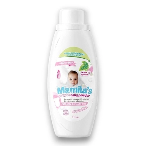 Mamila's Detergente Suave Aroma Hipoalergenico Para Ropa Blanca 30 Oz