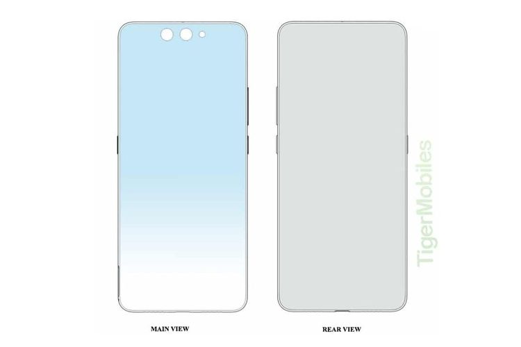 Paten ponsel lipat Xiaomi dengan desain clamshell