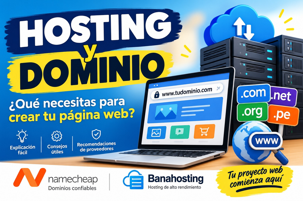 Hosting y dominio: ¿qué necesitas para crear una página web?