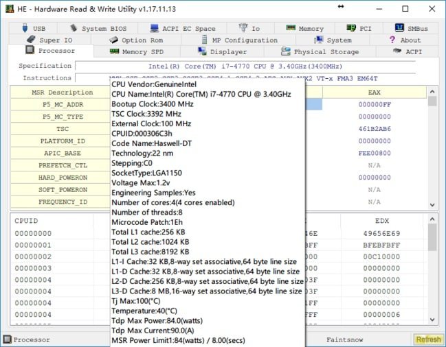 HE - Hardware Read & Write Utility 1.22.07.25