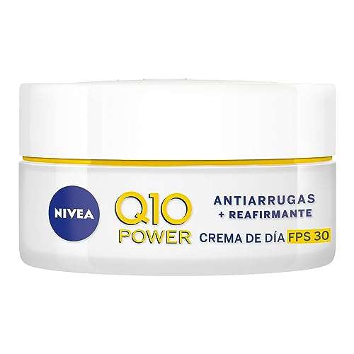 Amazon: Crema Facial Nivea Reafirmante Q10 (50 ml), Tratamiento Antiarrugas de Día Fps 30 | Planea y Ahorra, envío gratis Prime 
