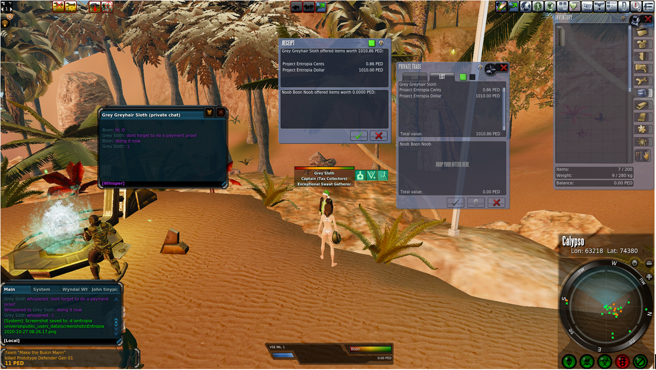 1011.06PED Withdrawal ingame Image