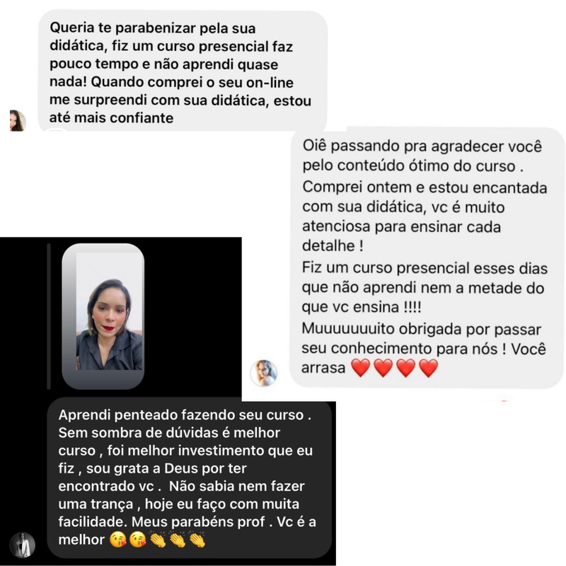 Depoimento de aluna do Método JC