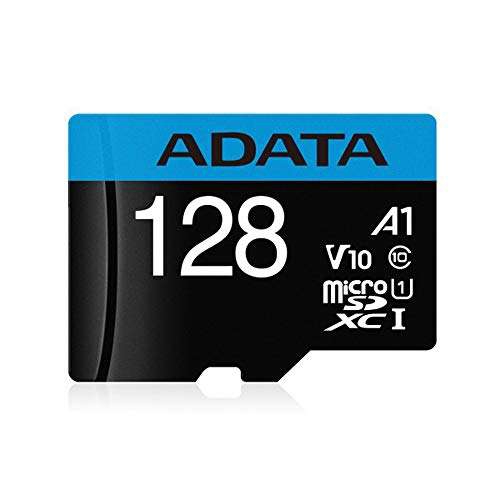 Amazon: ADATA AUSDX128GUICL10A1-RA1 Tarjeta de Memoria microSDXC (128 GB) | Enviado por Amazon 
