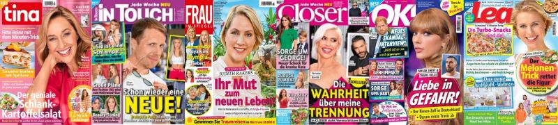 Cover: 6 mal Frauenmagazine No 33 vom 07  August 2024