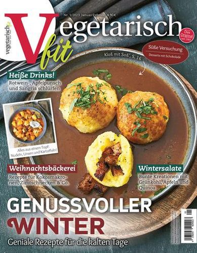 Cover: Vegetarisch fit Magazin No 01 Januar-Februar 2023