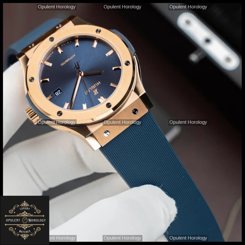 Hublot Classic Fusion King Gold Blue Dial Automatic SW300 42mm