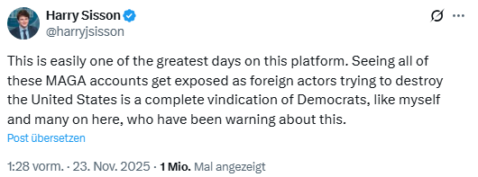 Harry Sisson on Fake x.com accounts