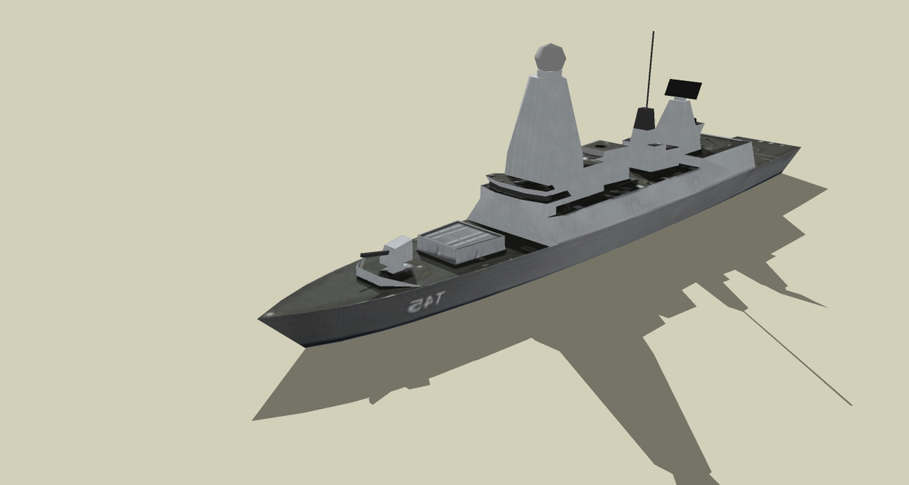 J4M - ROYAL NAVY Ship D-05 HMS Daring Class 45 V0100 (Trimble)