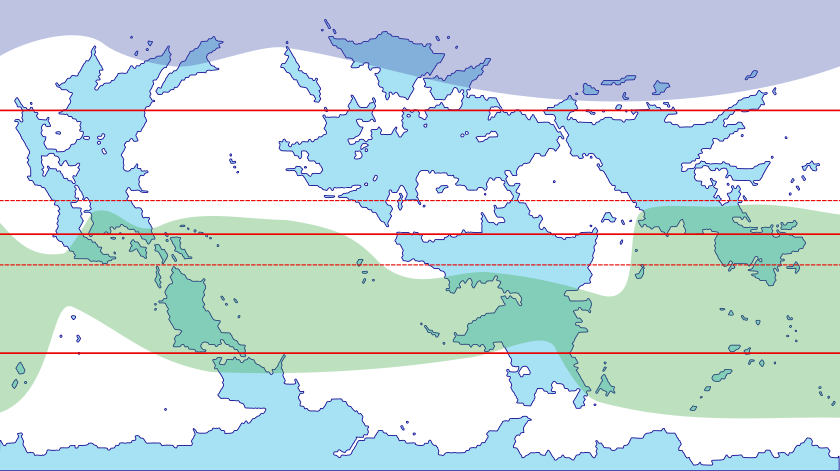 Carte du monde des climats