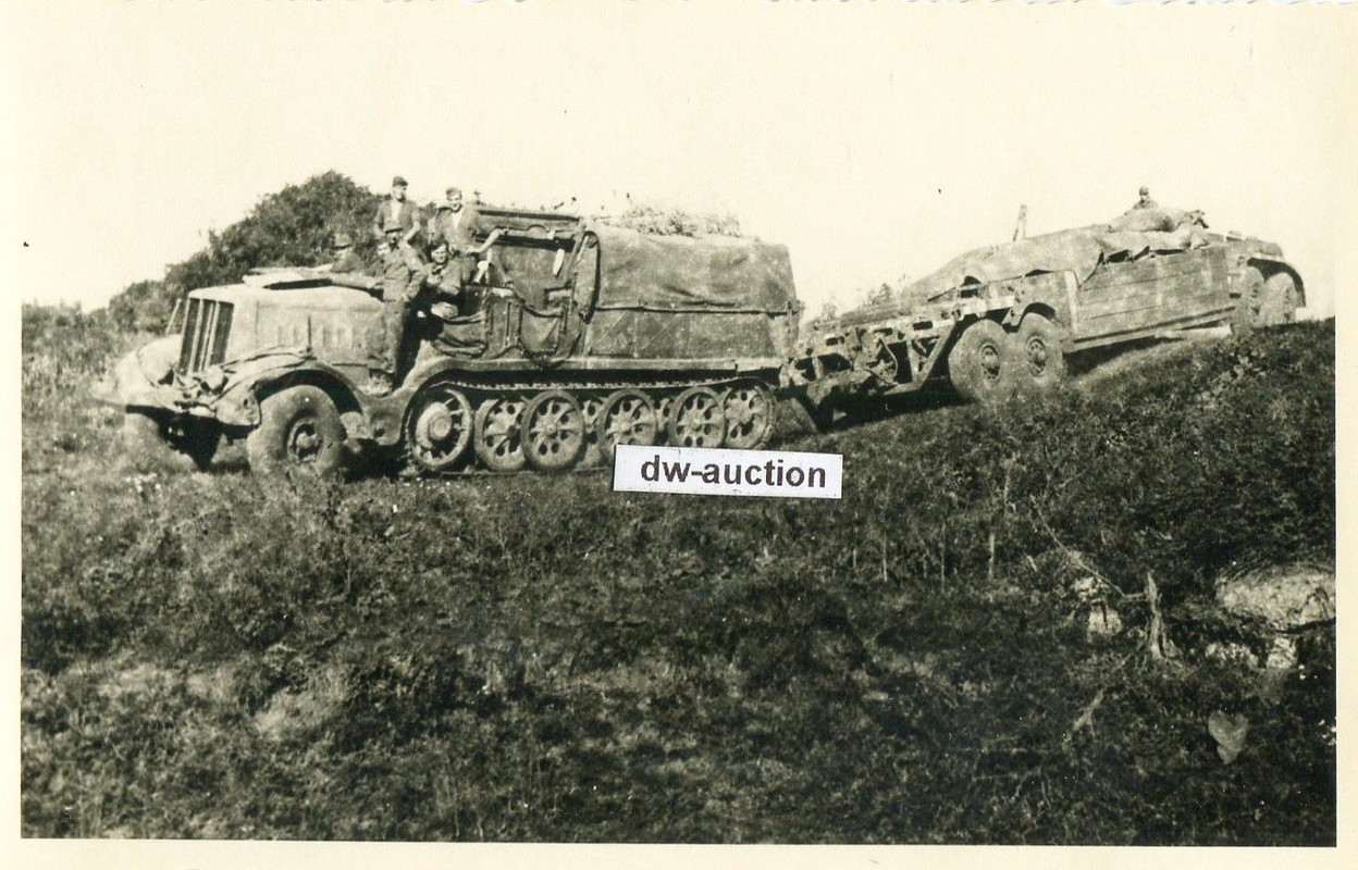 Krim , SdKfz Halbkette Tieflader von Sturmgeschü