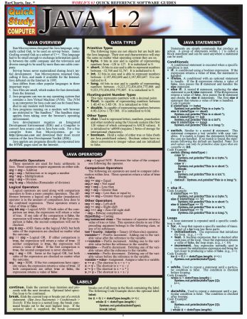 Java 1.2 (Quick Study Computer) Java 1.2 (Quick Study Computer)