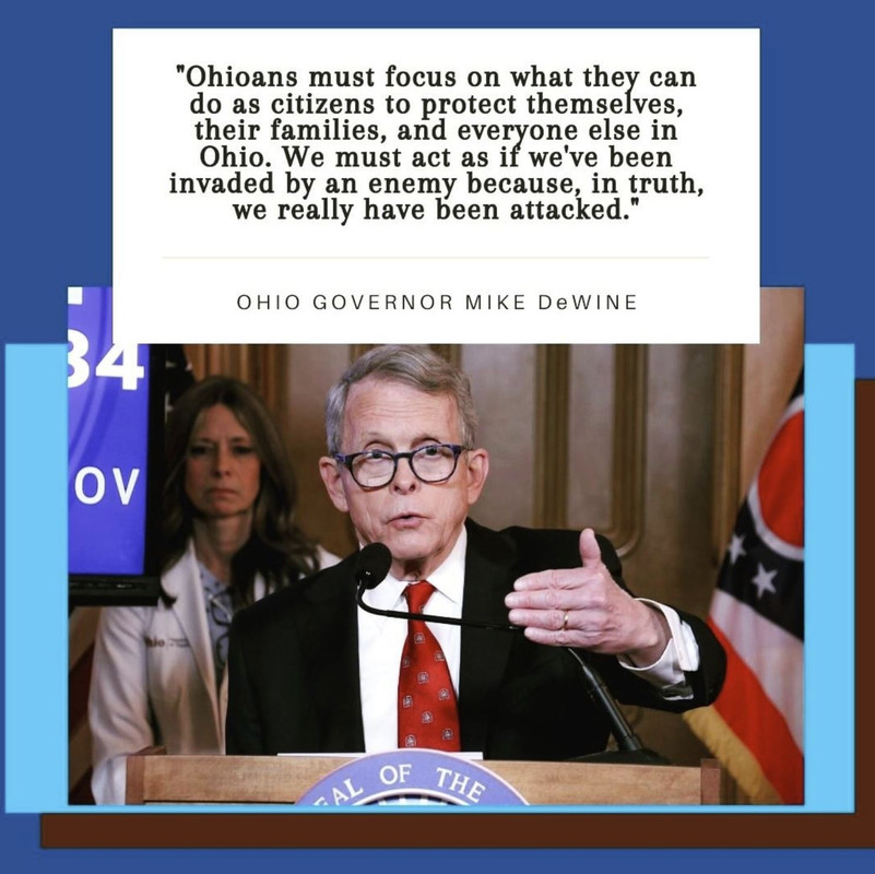 Mike DeWine briefing about COVID-19
