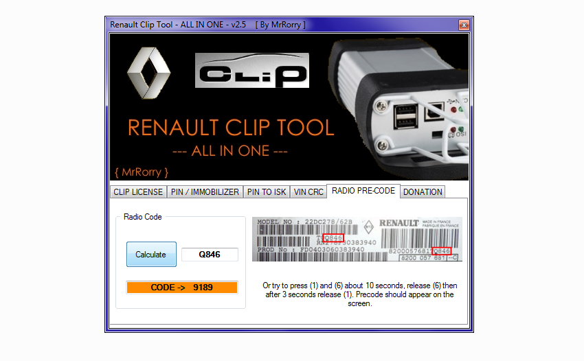 auto-epc.org - Renault Clip Tool v2.5 [ALL IN ONE]
