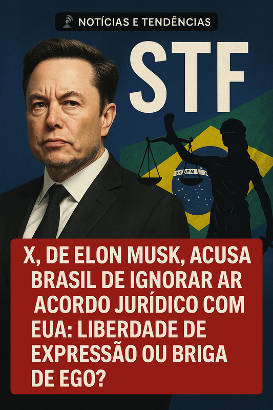 X, de Elon Musk, Acusa Brasil de Ignorar Acordo Jurídico com EUA: Liberdade de Expressão ou Briga de Ego?