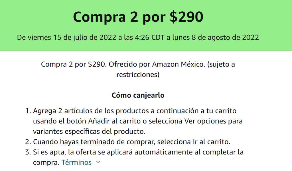 Amazon: Bases y Maquillaje 2x290 
