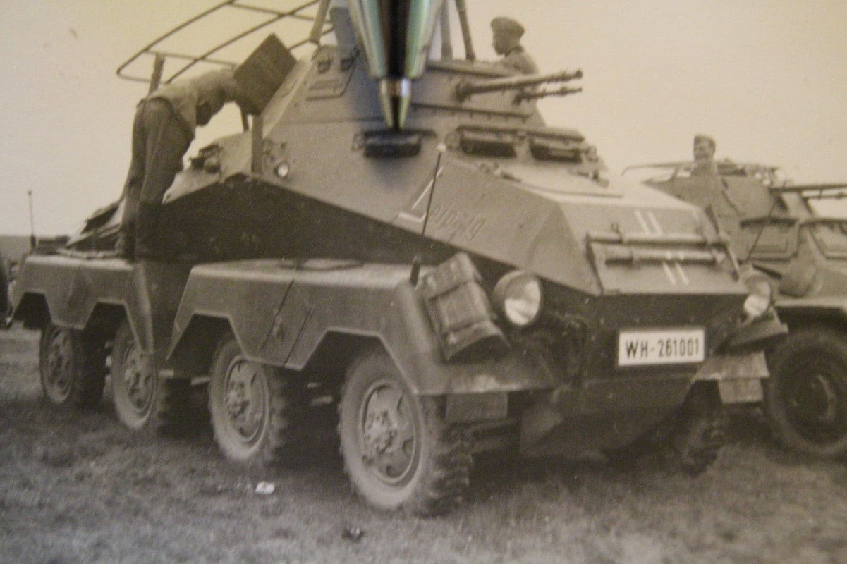 So.Kfz 232 Panzerspähwagen 8 Rad Kennung Leipzig
