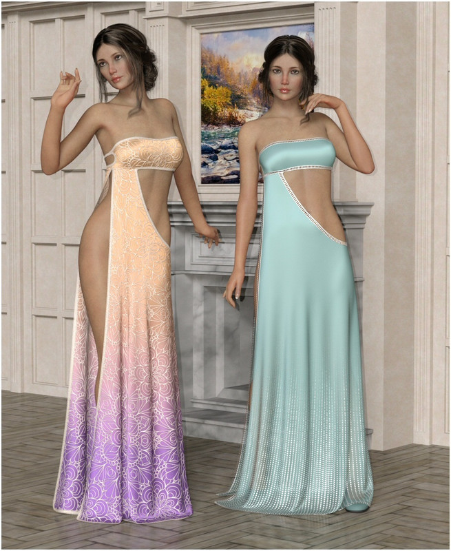 dForce - Augustine Gown for G8F/G8.1F dForce - Augustine Gown for G8F/G8.1F